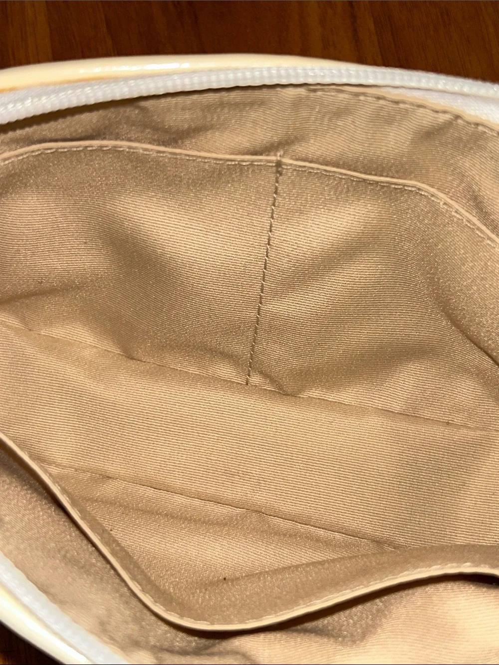 Coach Signature Canvas and Patent Logo Zipper Pouch